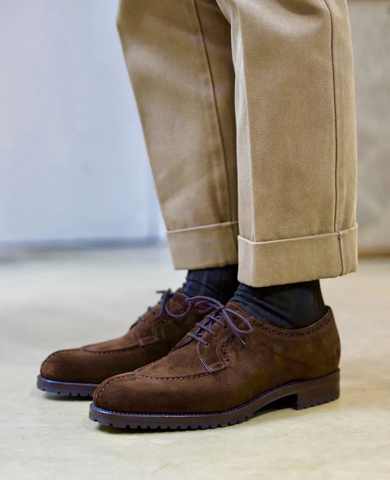 Italian Luxury Men's Leather Formal Shoes Casual Derby Shoes Suede Summer New Goodyear Handmade Shoes Men Style