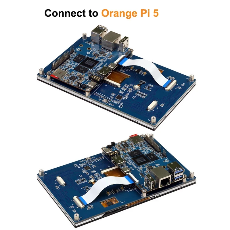 Picture 5: IPS 1024X600 MIPI TFT Display Panel 7.0 inch Capacitive Screen LCD Module Orange Pi 5/5B/5Plus/Orange Pi5