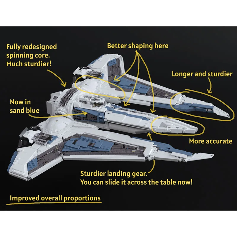 Space Combat Ship MOC-bouwset, Galactic Spaceship Battle Model Bricks voor hobbyliefhebbers en vakantiecadeaus