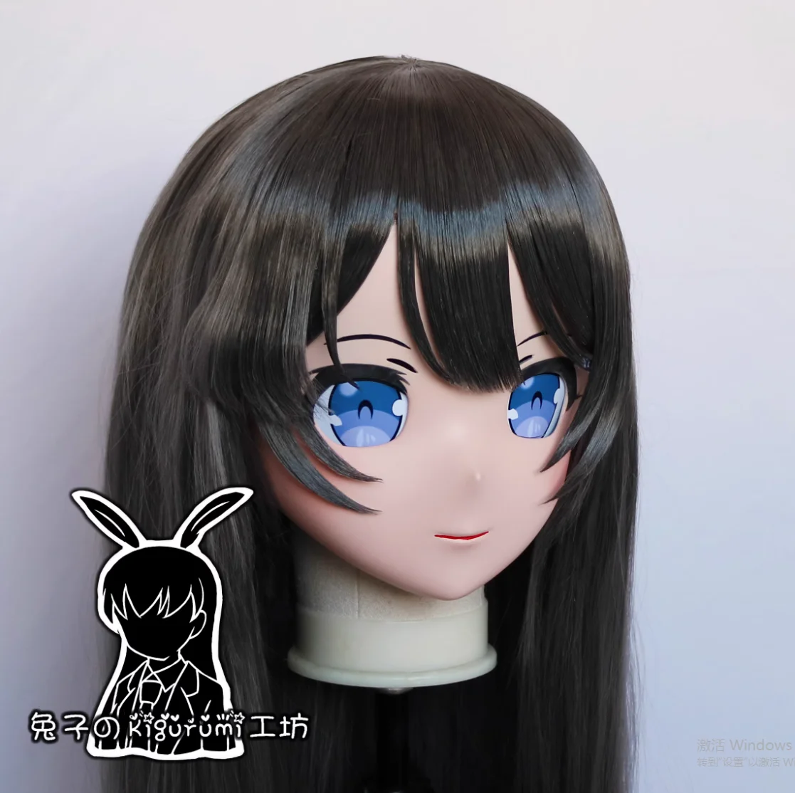 (RB04010) تخصيص قابل للقفل كامل الرأس الراتنج الكرتون تأثيري اليابانية شخصية أنيمي دور اللعب قناع Kigurumi مع قذيفة الظهر #3