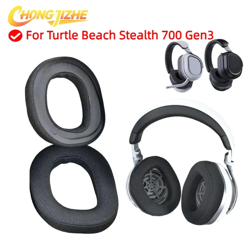 وسادة أذن بديلة لسماعات الرأس Turtle Beach Stealth 700 Gen3 الشبكية/الجلد/وسادات الأذن الجلدية، #1