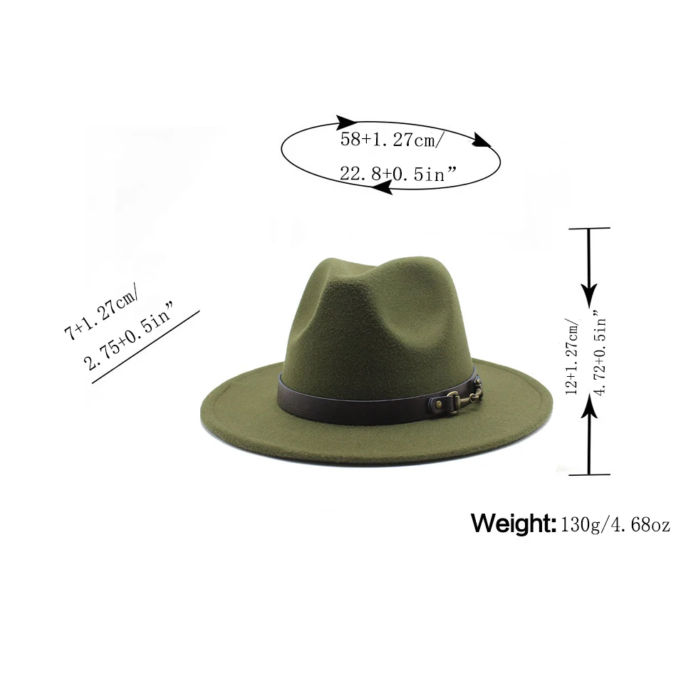 New Curved Brim Western Cowboy Hat Vintage Men Wome Panama Felt Fedora Hat Gentleman Party Jazz Cap Sombrero Hombre