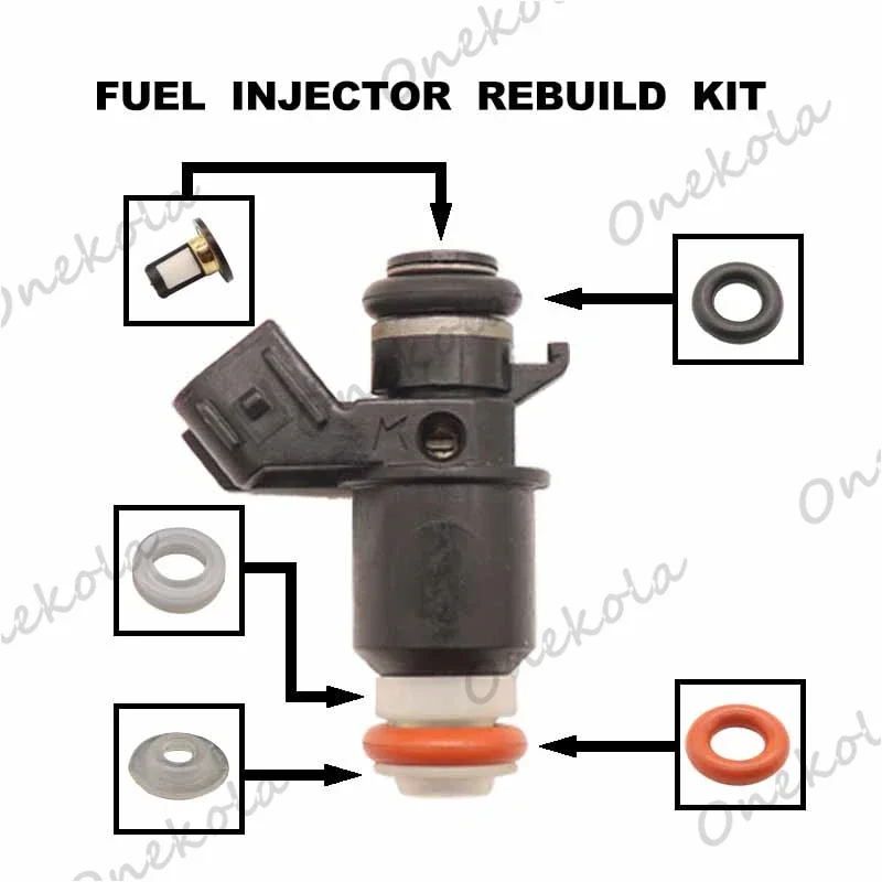 Fuel Injector repair kit Orings Filters for Honda 2001-2014 GL1800 2002-2013 FSC600 16450-MCA-013