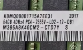 

Для M386A8K40CM2-CTD7Y 64G 4DRX4 PC4-2666V-LD2