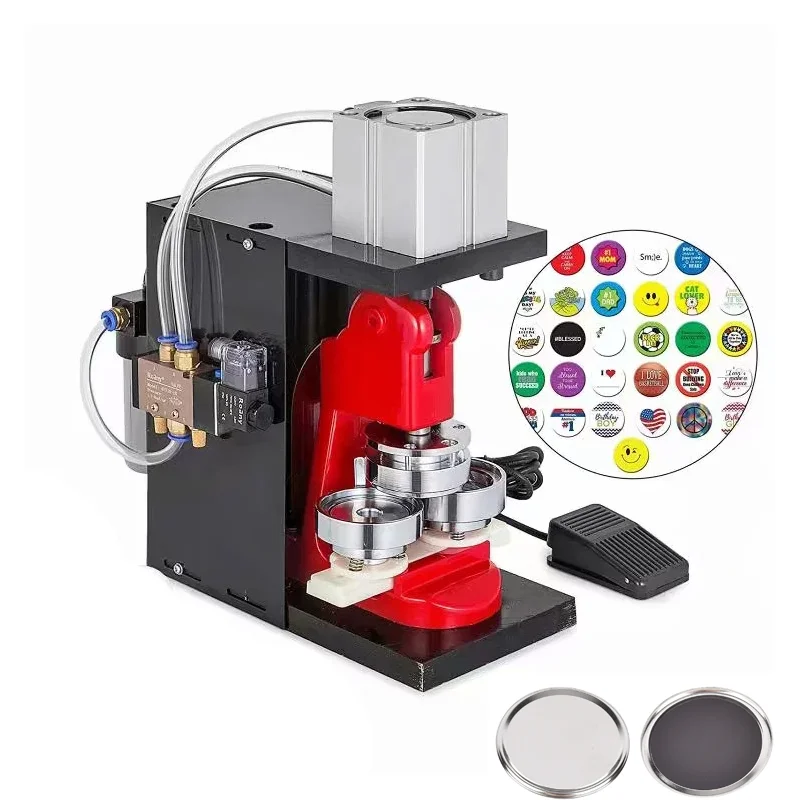 Semi-automatic Pneumatic Button Maker/manual Photo Magnet Machine Fridge Photo Magnet Making Machine Manufacturer