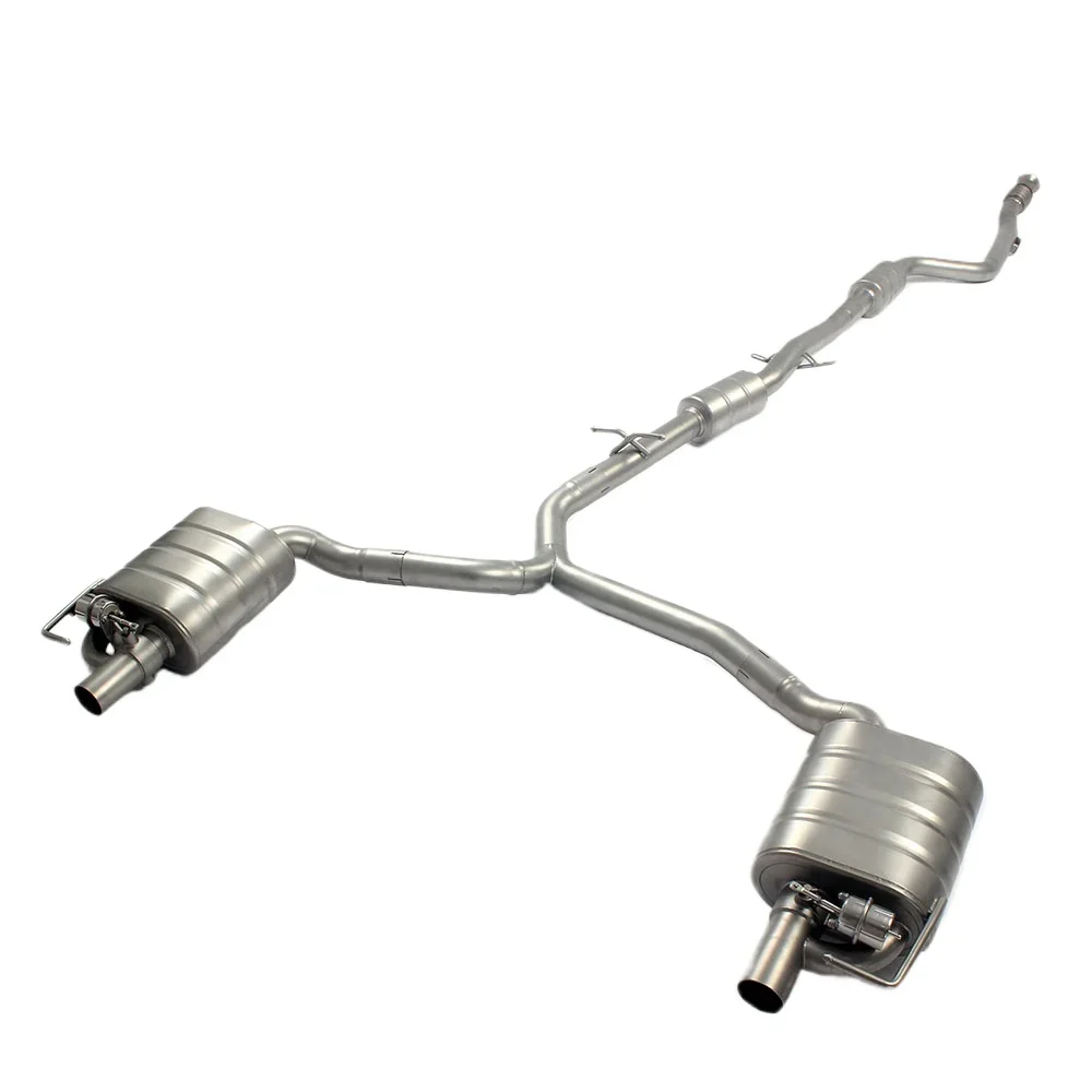 Exhaust System For W205 C200 C260 C300 304 Stainless Steel Exhaust Pipe With Tips Valvetronic Exhaust Muffler