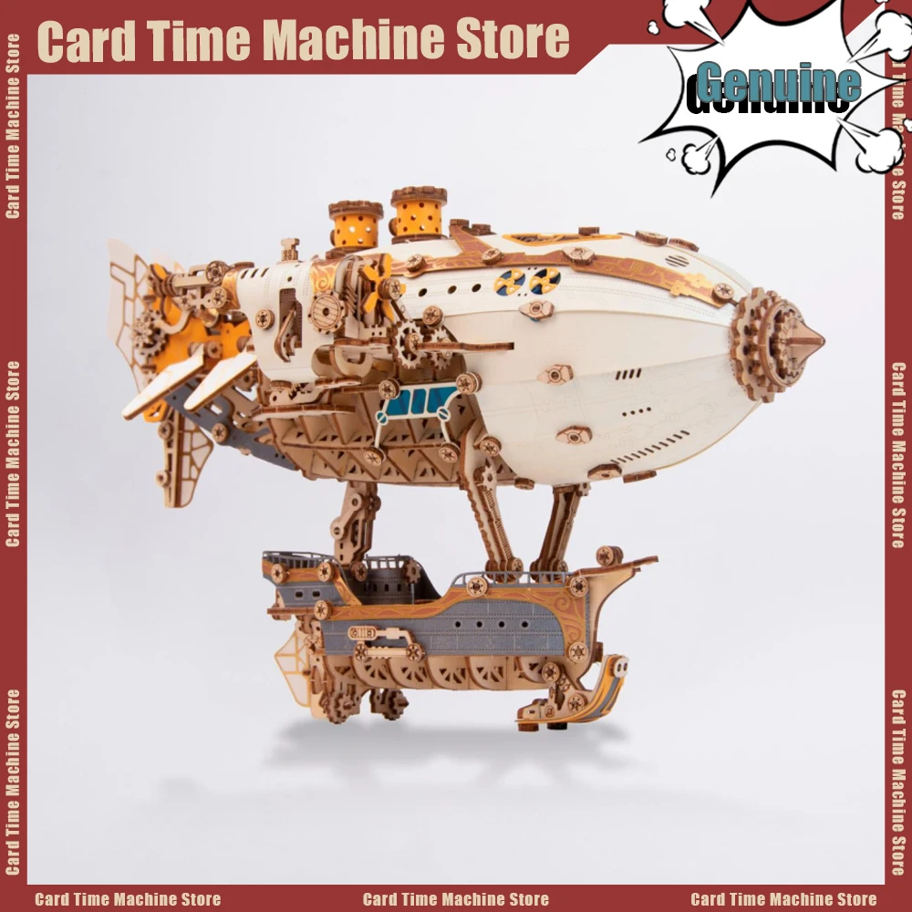 

How Cat Wooden Airship Puzzle Ornaments Home Decorations Accessories Miniature Model Assemble Toys Ornament Original Funny Gifts