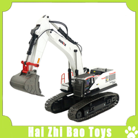 Huina Toys Remote Control Engineering Vehicle 1594 White 22 Way Alloy Model Modified Machine Large Electric Excavator Gift Toy