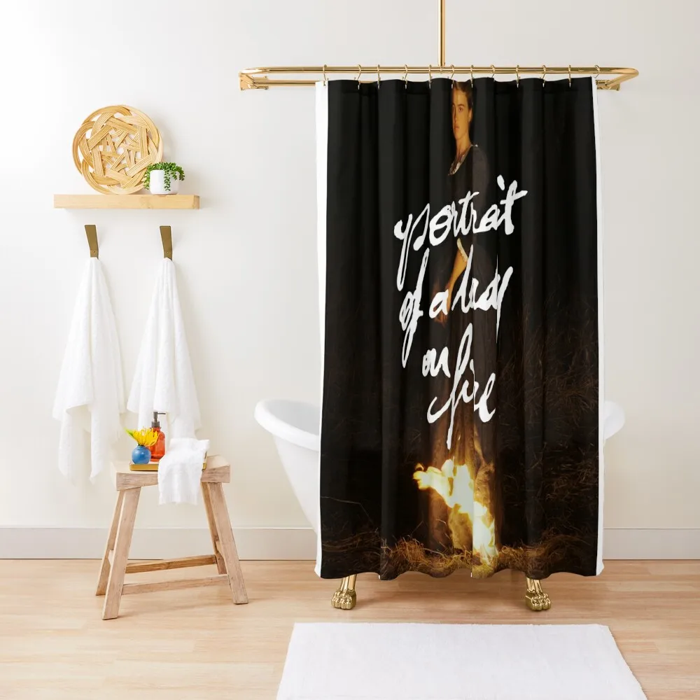 

Portrait of a lady on fire Shower Curtain Elegant Bathroom Bathroom Box Funny Shower Shower For Bathroom Curtain