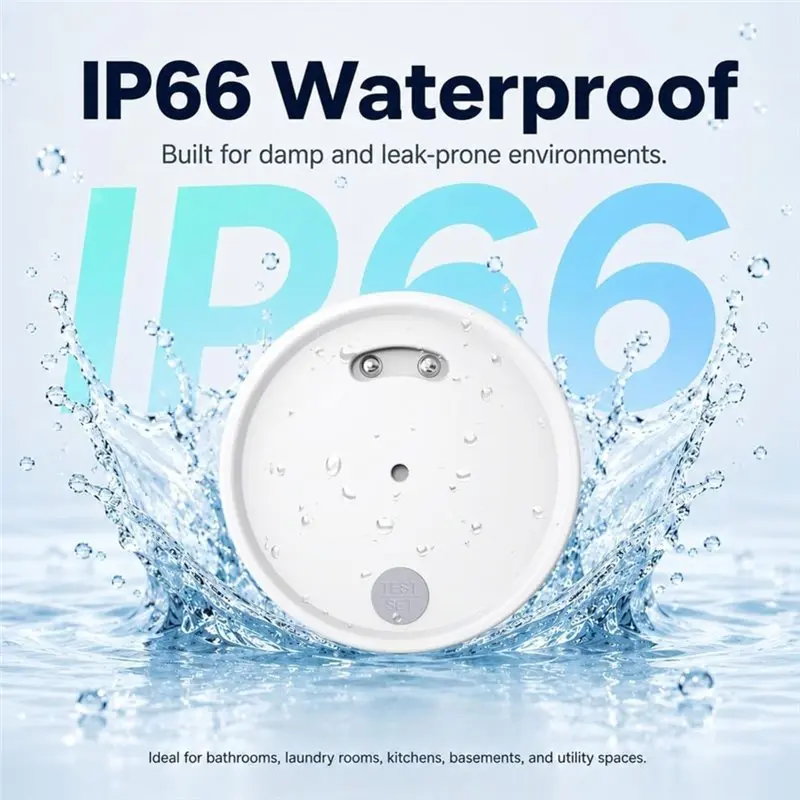 ABLK Water Leak Detector For Basement Kitchen Water Leak Detector For Home