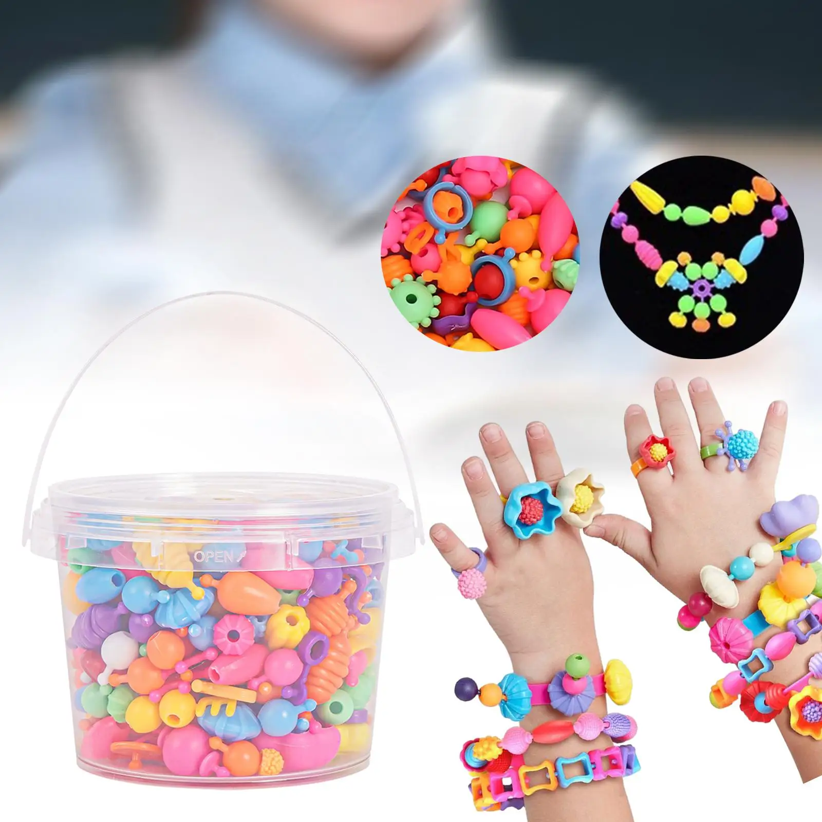 Beads Kids DIY Jewelry Making Crafts for Necklace Bracelet Birthday