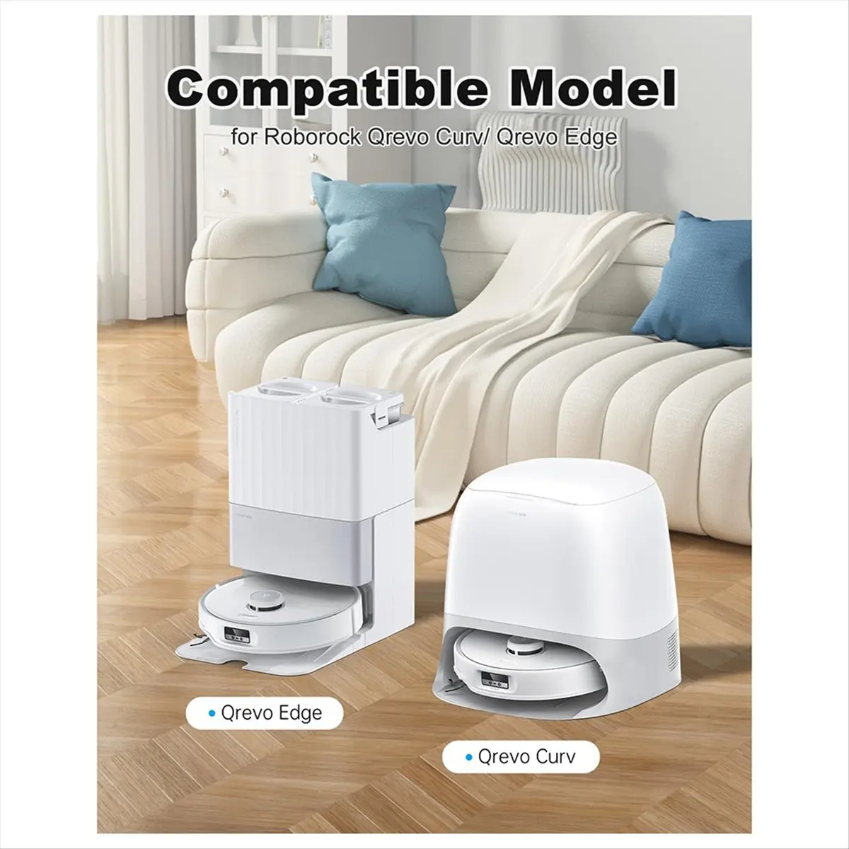 

Запасные части для робота-пылесоса Qrevo Curv/Qrevo Edge/Q Curv S5X, основные щетки, фильтры, подушечки для швабры