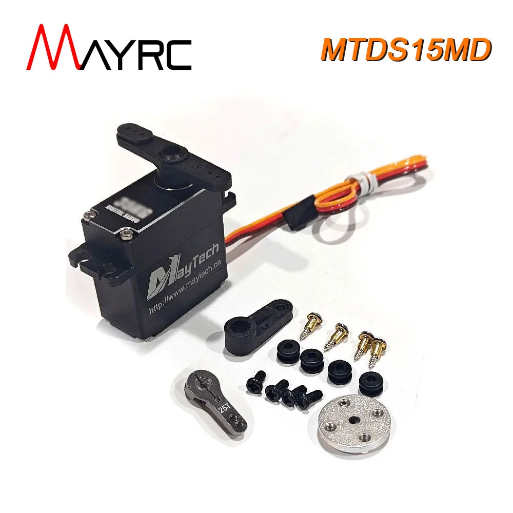 

MAYRC 0.11sec/60° 15.2KG/CM High Speeed Metal Gear Degree Digital Servo for RC Car Truck Robots Arms Airplane Mountain Buggy