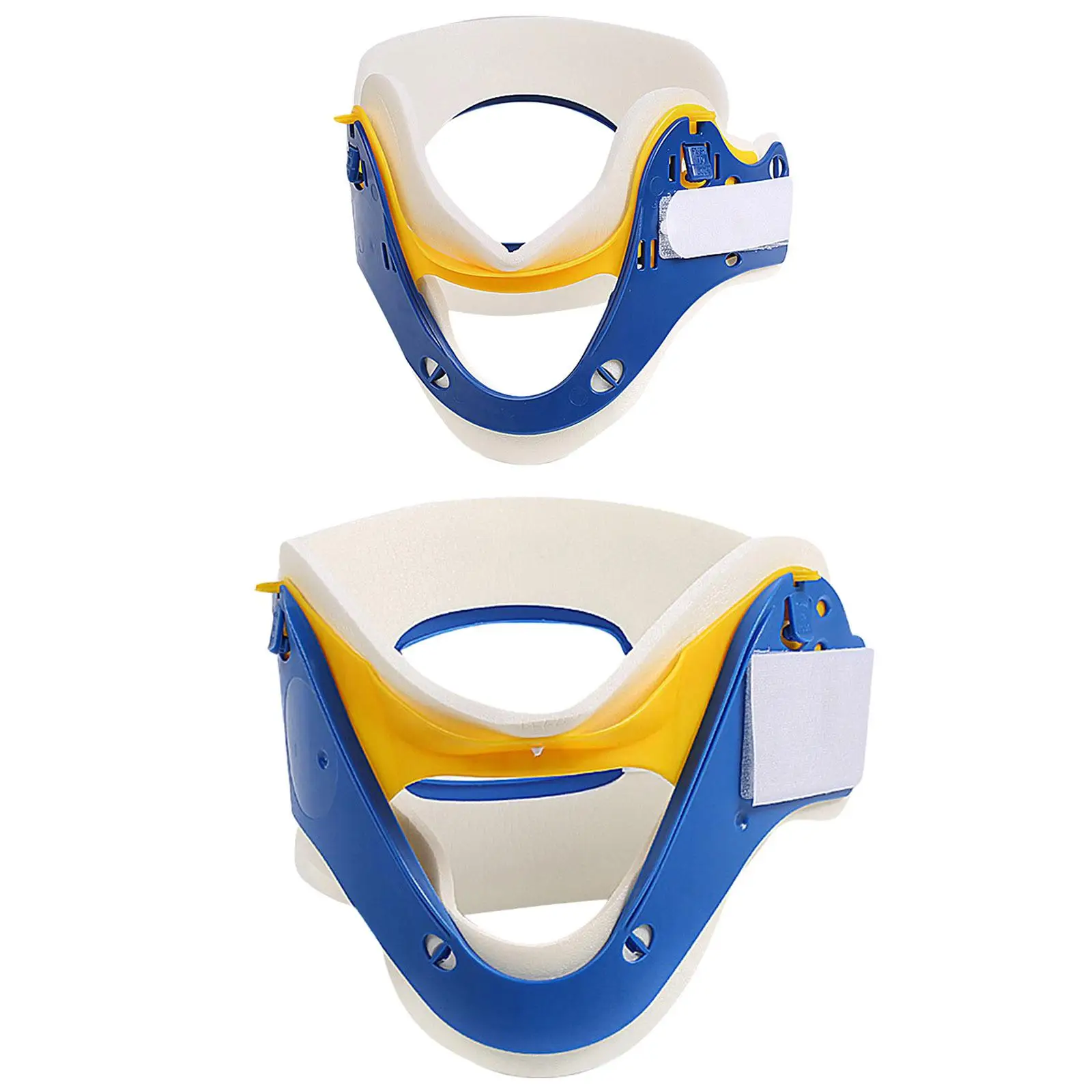 

Blue Neck Support Traction Device with Geared Height Adjustment Cervical Spine Relief Massager for Daily Pain Care