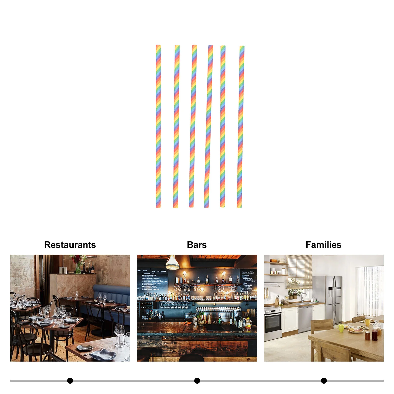 200 Pcs Shot Straw Disposable Straws Decorative Drinking Degradable Paper Rainbow Colorful