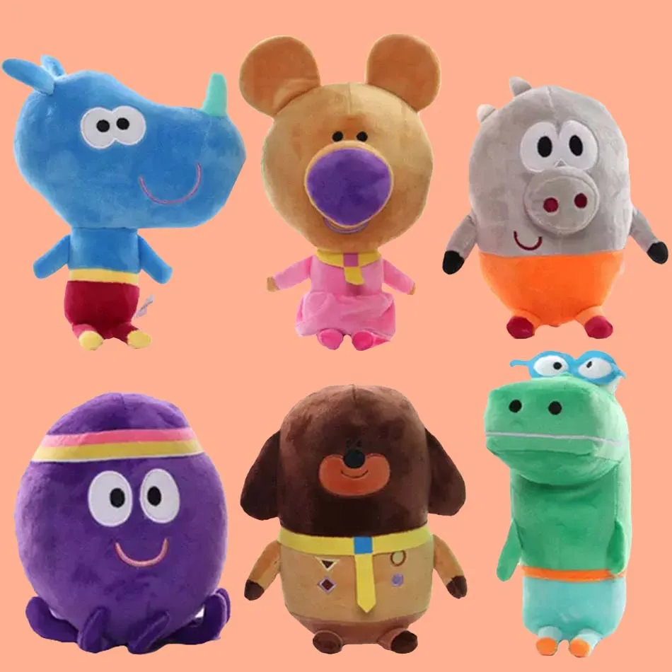 

1-6pcs Hey Duggee plush toys Hi Dodge Plush Archie Kindergarten Doll Pillow Gift