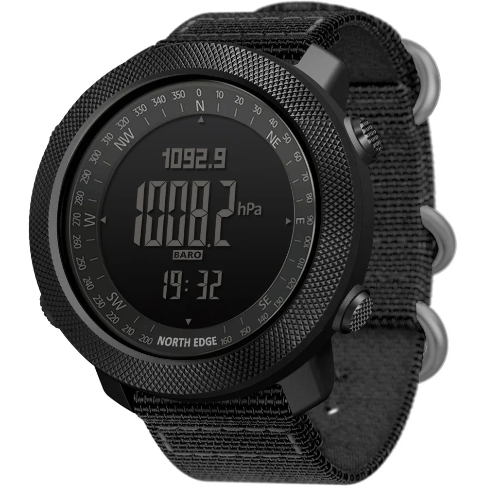 Electronic Digital Watch Compass Waterproof Altitude Men