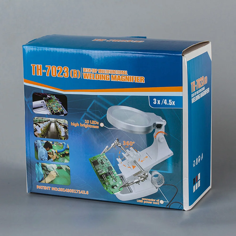 

Repair Lamp Led Magnifier 306° Adjustable Arm High Brightness Low Heat For Electronics Engineering