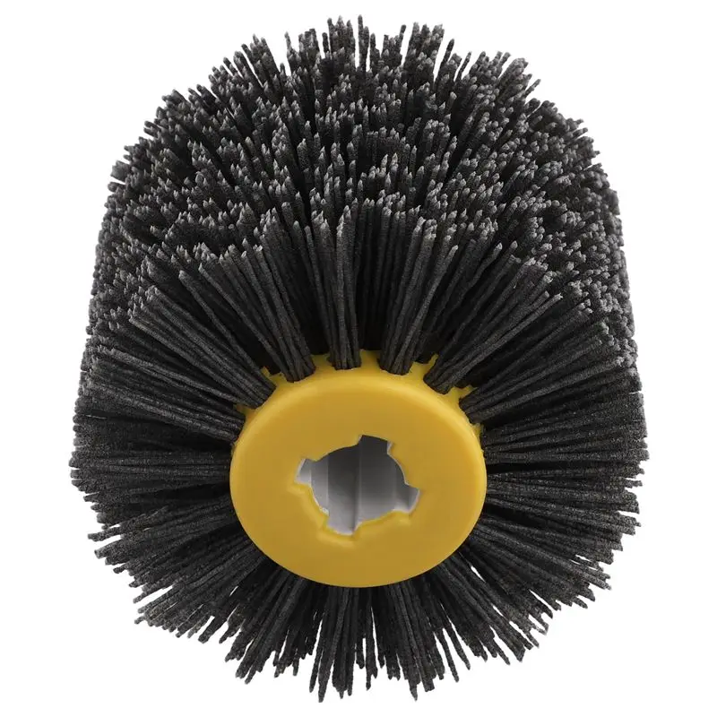 

YLS-80Grit Abrasive Wire Drawing Wheel Nylon Wire Drum Burnishing Brush Wear-Resistant Wheel Sanding For Wood