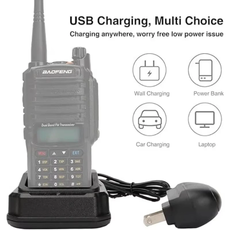 Baofeng Walkie talkie อุปกรณ์เสริม EU US UK AU USB เดสก์ท็อปแบตเตอรี่ Charger อะแดปเตอร์ฐานสําหรับ BF UV9R UV 9r pro plus A58 9700