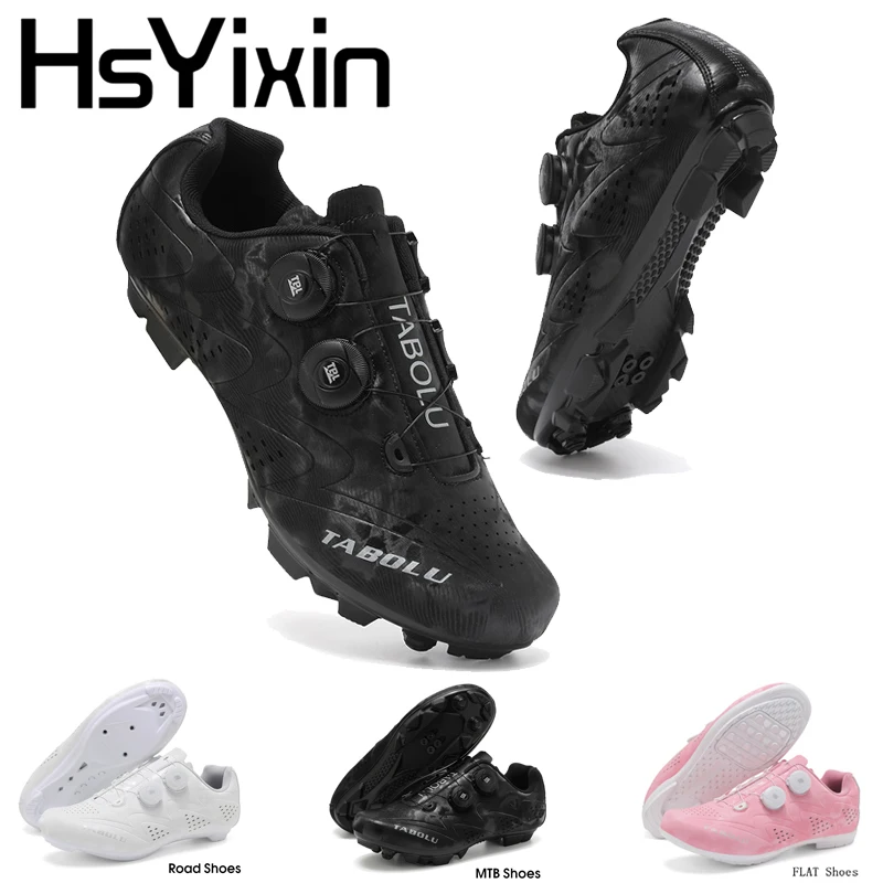 

Велотуфли для мужчин и женщин, HsYixin, для горного и шоссейного велоспорта, с противоскользящими шипами, спортивная обувь с плоской подошвой