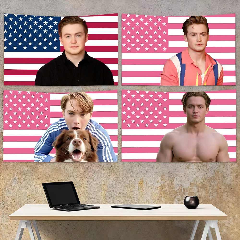 K-Kit C-Connor American Flag flag Decoration Art Picnic Party Home Hanging Camping Outdoor Party Banner