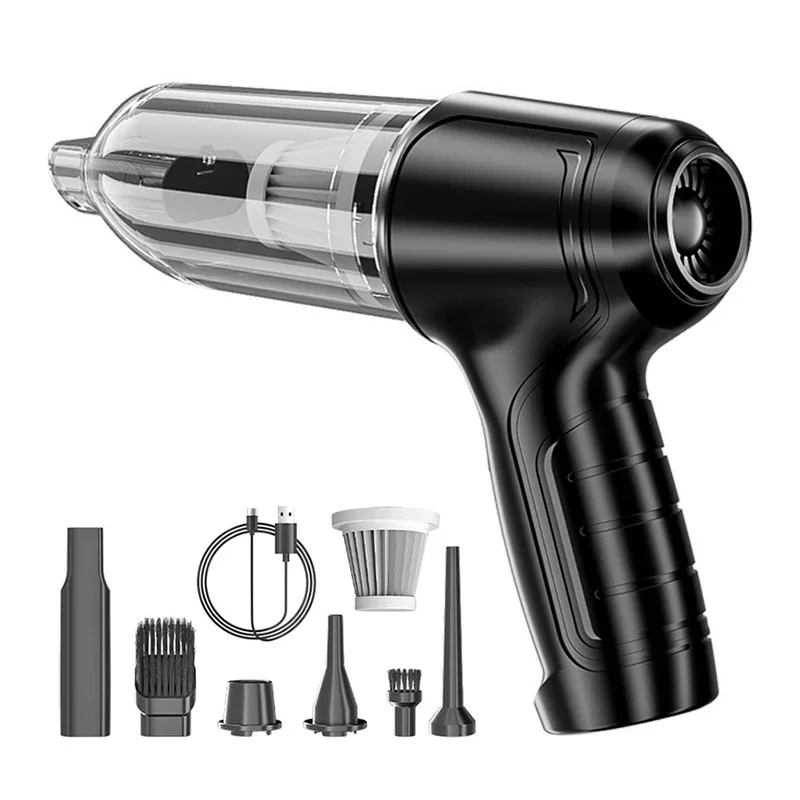 Car vacuum cleaner Brushless large suction wireless extraction inflatable hair dryer charging handheld small car household