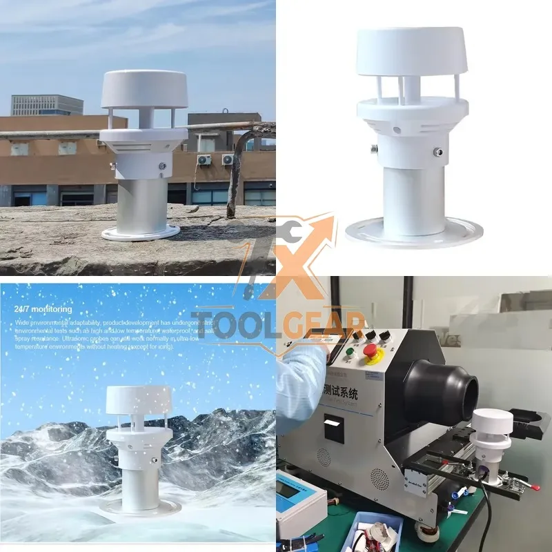 2026hotsale* ABS 5-in-1 Meteorological Parameters Small Size RS485 Output Modbus Digital Ultrasonic Anemometer Wind Speed &