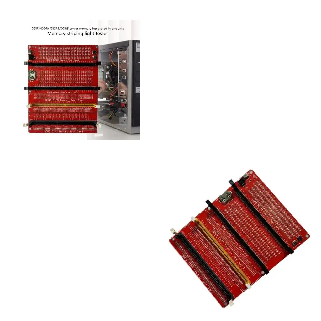 

Universal RAMs Diagnostic Card For DDR3 DDR4 DDR5 UDIMM RDIMM Memory Module With Two Power Supply Option