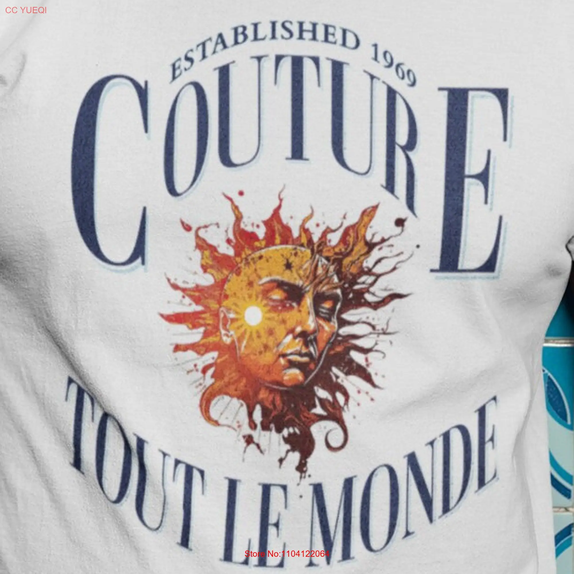 Tout Le Monde Sun Face T Shirt Haute Couture Planet Fashion Artful Luxury long or short sleeves