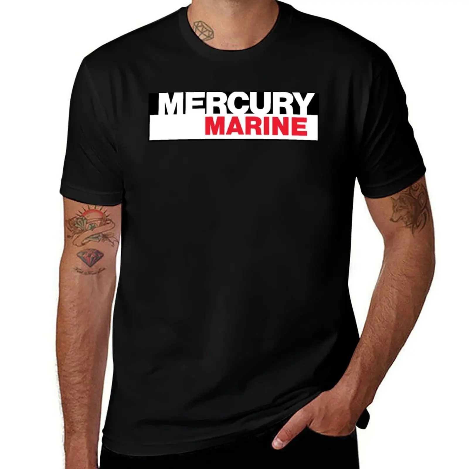 

80'S Classic Kiekhaefer Mercury Marine Outboards Logo T-Shirt t shirts for man cotton soft man t shirts cotton T-Shirt