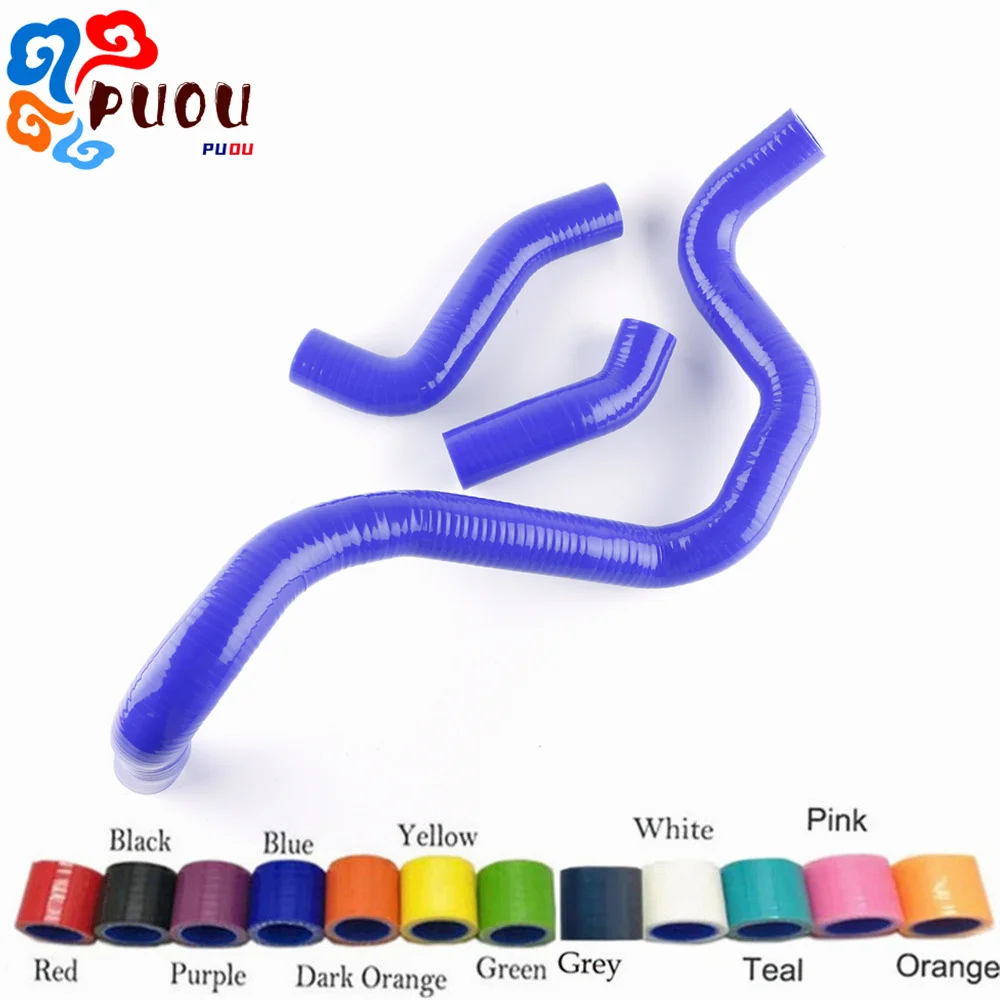 

SILICONE PIPE RADIATOR COOLANT HOSE 3PCS FIT 99-06 VW Golf Bora Jetta MK4 IV 1.8T Turbo