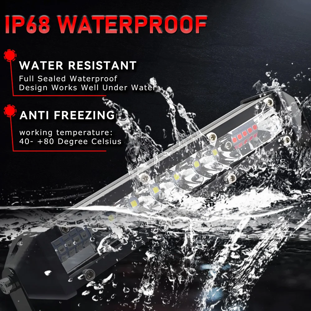 Ultraflache Arbeitslichtleiste 7 Zoll LED-Kombi 4x4 Offroad LED-Lichtleiste für Traktor, Boot, 4WD, 4x4-Lkw, ATV, Scheinwerfer, Seitenlichter – Detail 7