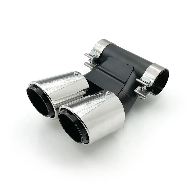 

SYPES Hot 1 Pair Silver Black Stainless Steel Cayman Muffler Tip For 2016+ 718 Boxster Cayman Muffler Tip 2016+ 718 Exhaust Pipe
