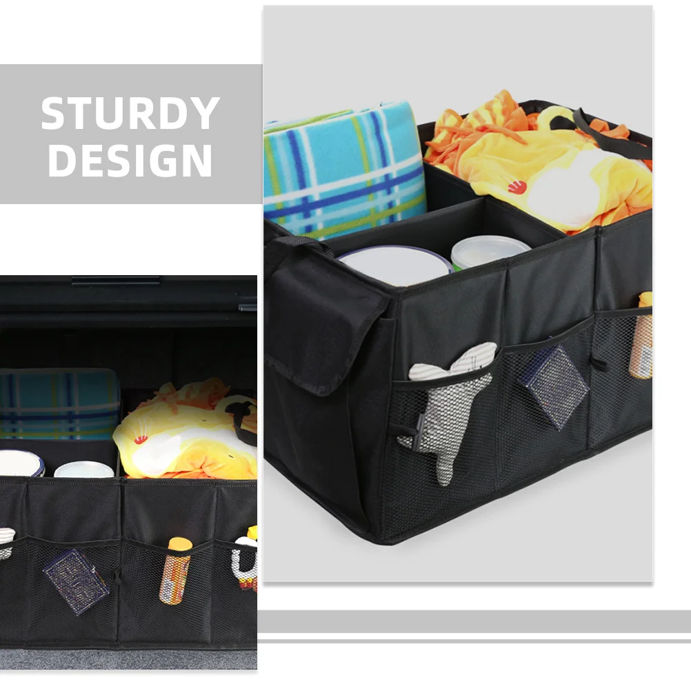 

Car Trunk Organizer Oxford Cloth Durable Spacious Car Storage Organizer for Groceries Sports Equipment Suv Trunk Storage