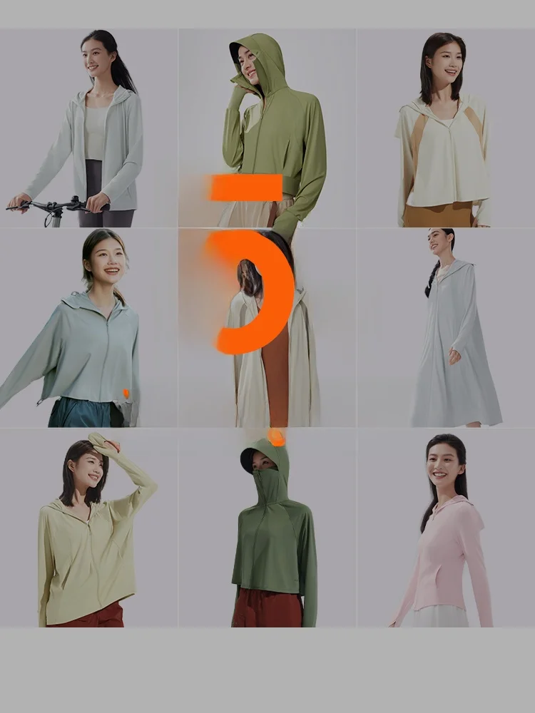 

Banana Le Women's Long Lightweight Qui Dry Ice Silk Sun Protection Clothing Full Body Wrap Waist Design Outdoor Sportswear