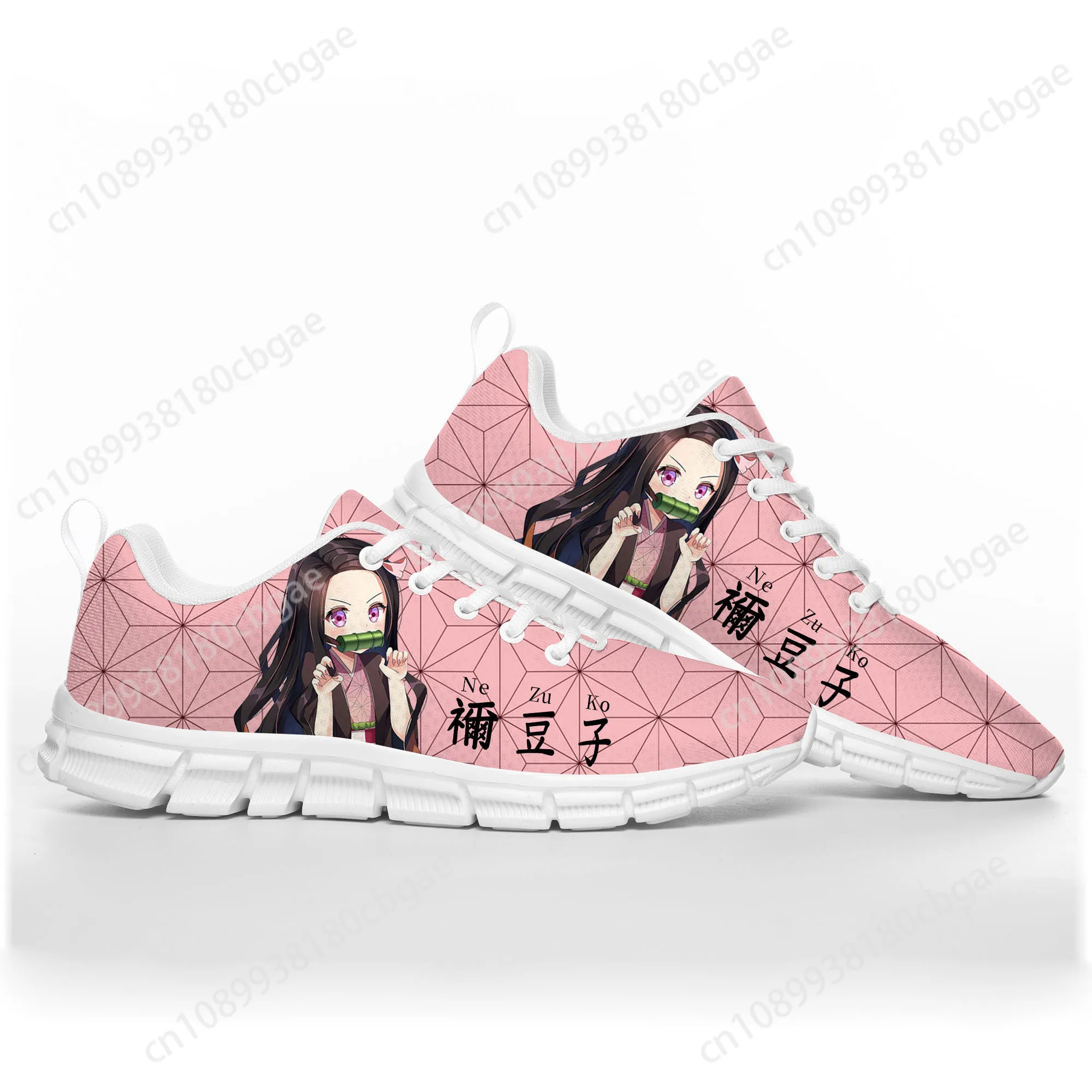 Anime demon slayer kimetsu não yaiba sapatos esportivos tanjirou nezuko das mulheres dos homens adolescente tênis de alta qualidade sapatos personalizados