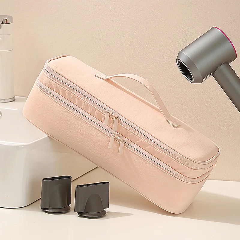 1Pc Portable Hair Dryer Storage Bag Double Layer Waterproof Travel Toiletry Organizer Pouch for Curling Iron Travel Organizer - view 5