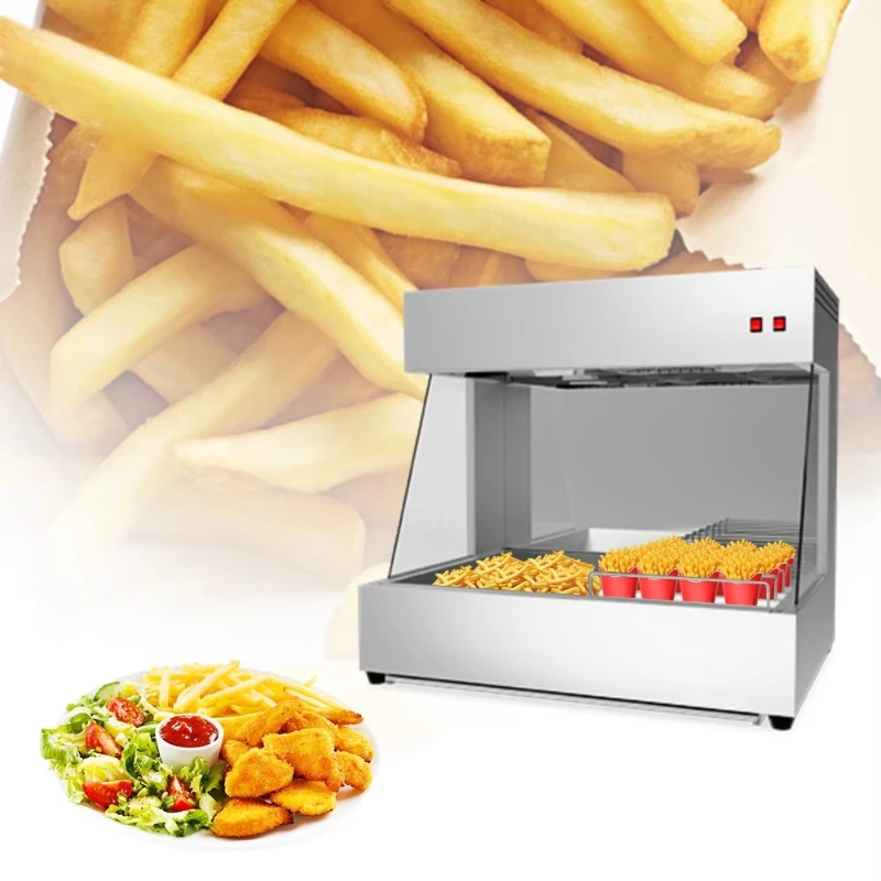 Stainless Steel Counter Top Chips Working Station/French Fries Display Warmer