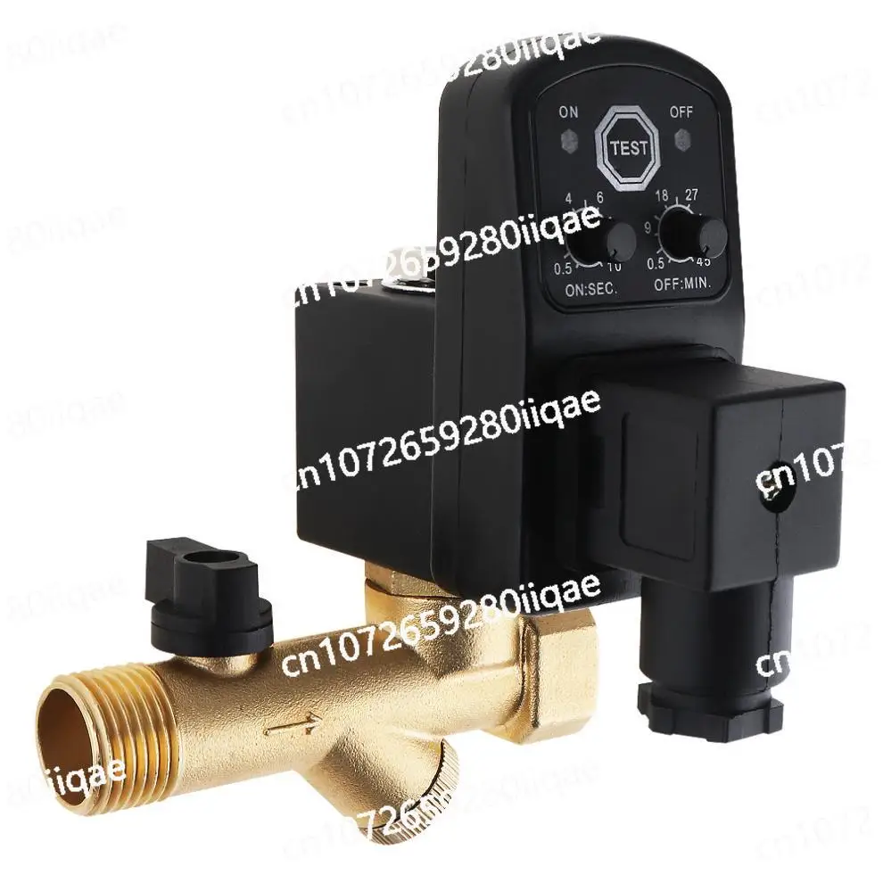 Drain Valve for Air Compressor Condensate Management Solenoid Valves G1/2 DN15 Conjoined Type Solenoid Valve Electronic Timed