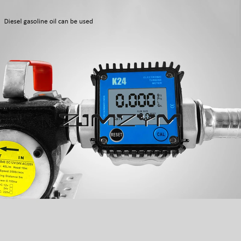 Electronic Gear Flowmeter Digital Display Diesel Gasoline Oil Gear Watch Flow Variable Pressure Hydraulic Oil Viscosity