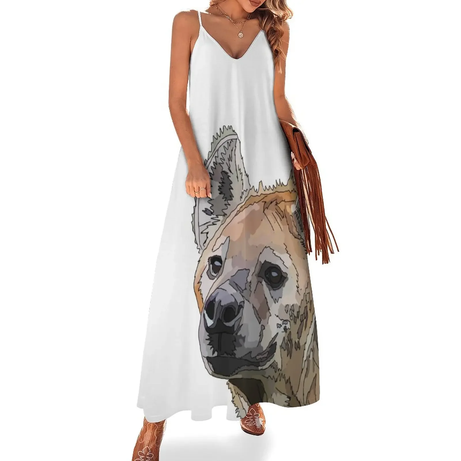

Hyena Sleeveless Dress Evening gown Dress for girls summer woman dress 2025