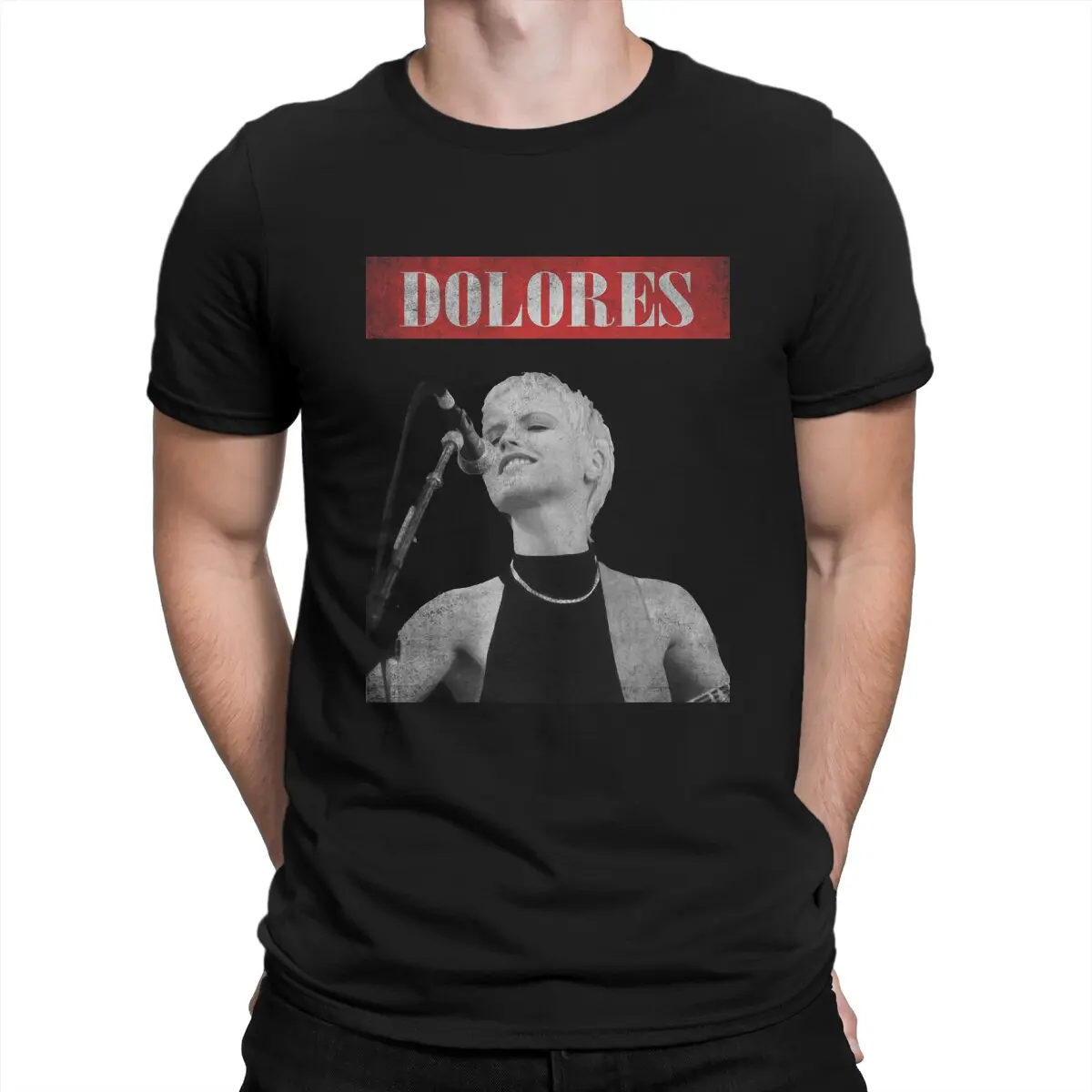 Men Dolores O Riordan T Shirts The Cranberries Cotton Clothing Vintage Short Sleeve O Neck Tees Printed T-Shirts