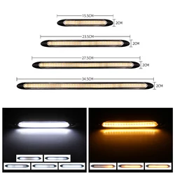 2pcs Newest LED Car DRL Daytime Running Lights Auto Flowing Turn Signal Guide Strip Headligh Car Styling Accessories 12V