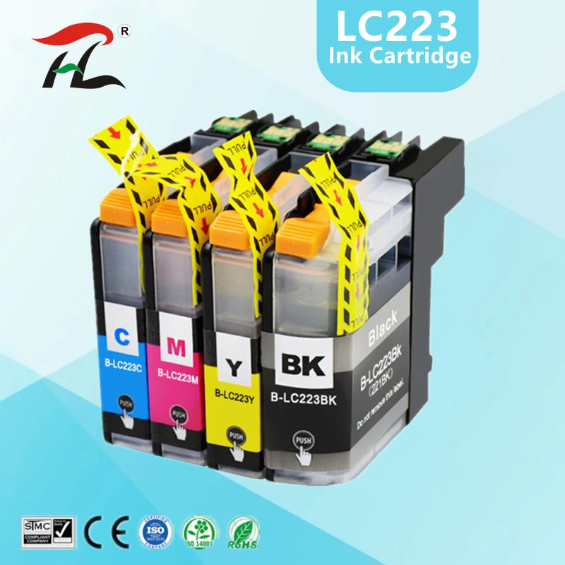 

LC223 LC221 Compatible Ink Cartridge For Brother LC 221 LC225 MFC-J4420DW J4620DW J4625DW J480DW J680DW J880DW Printer