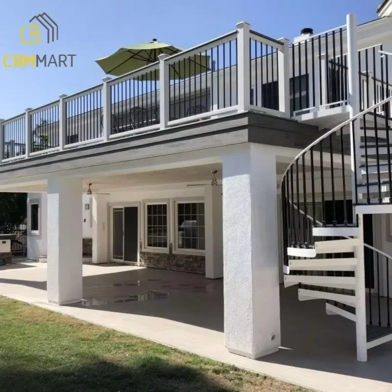 CBMmart Modern Staircase Railing for Staircase Aluminum Alloy Design House Balcony Balustrades