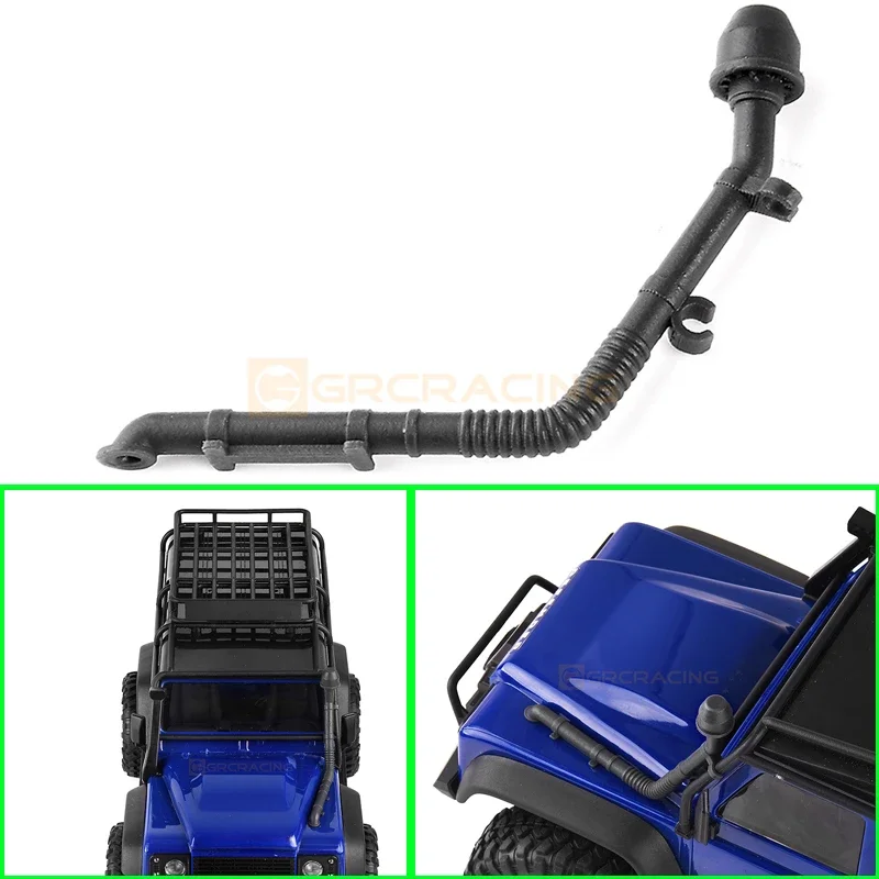 1pcs 3D Printing Black Wading Throat for 1/18 RC Crawler Traxxas TRX-4M Car Defender D90