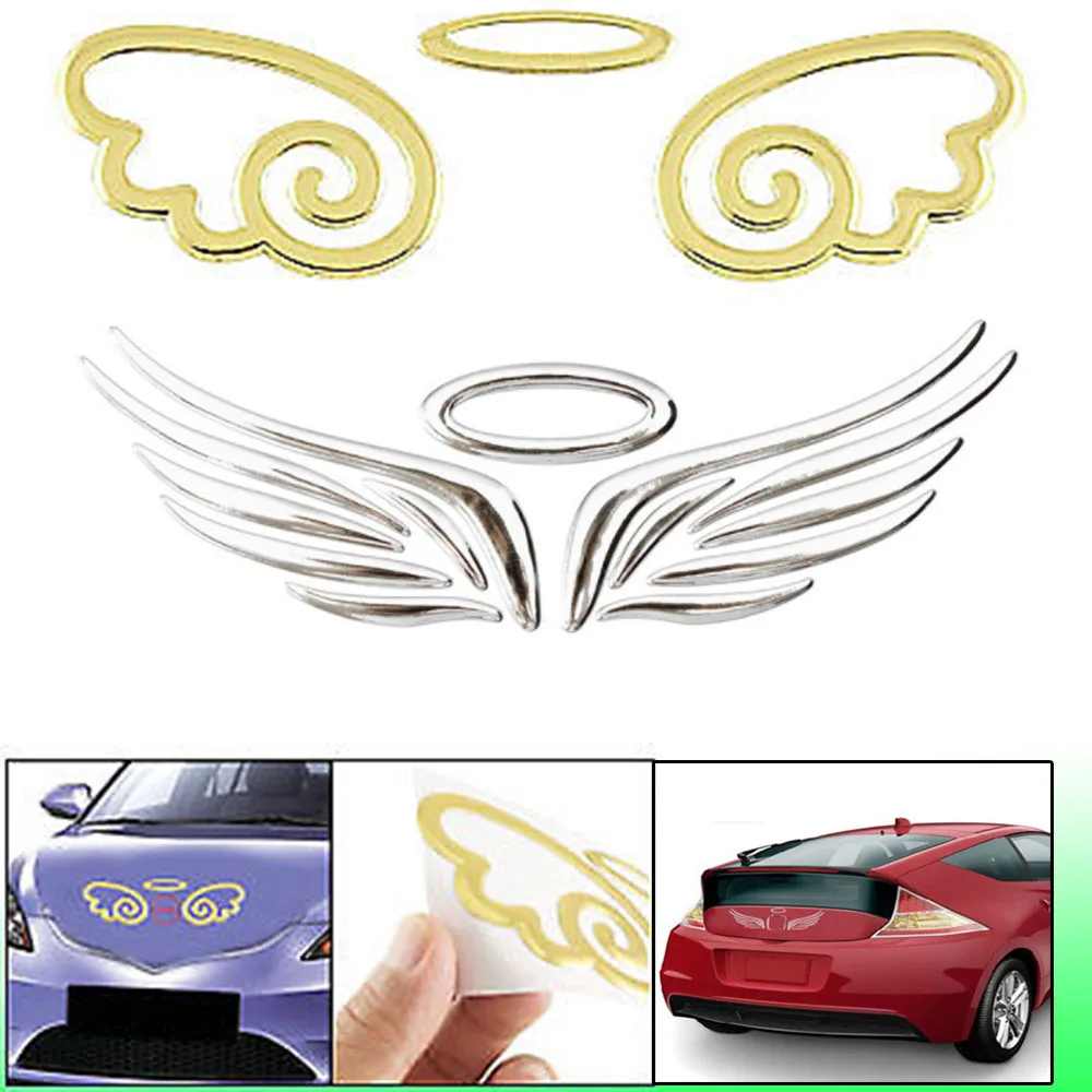 

Cool Badge Emblem Car Auto Truck Logo Angel Fairy Wings Vehicle Decal Car Sticker