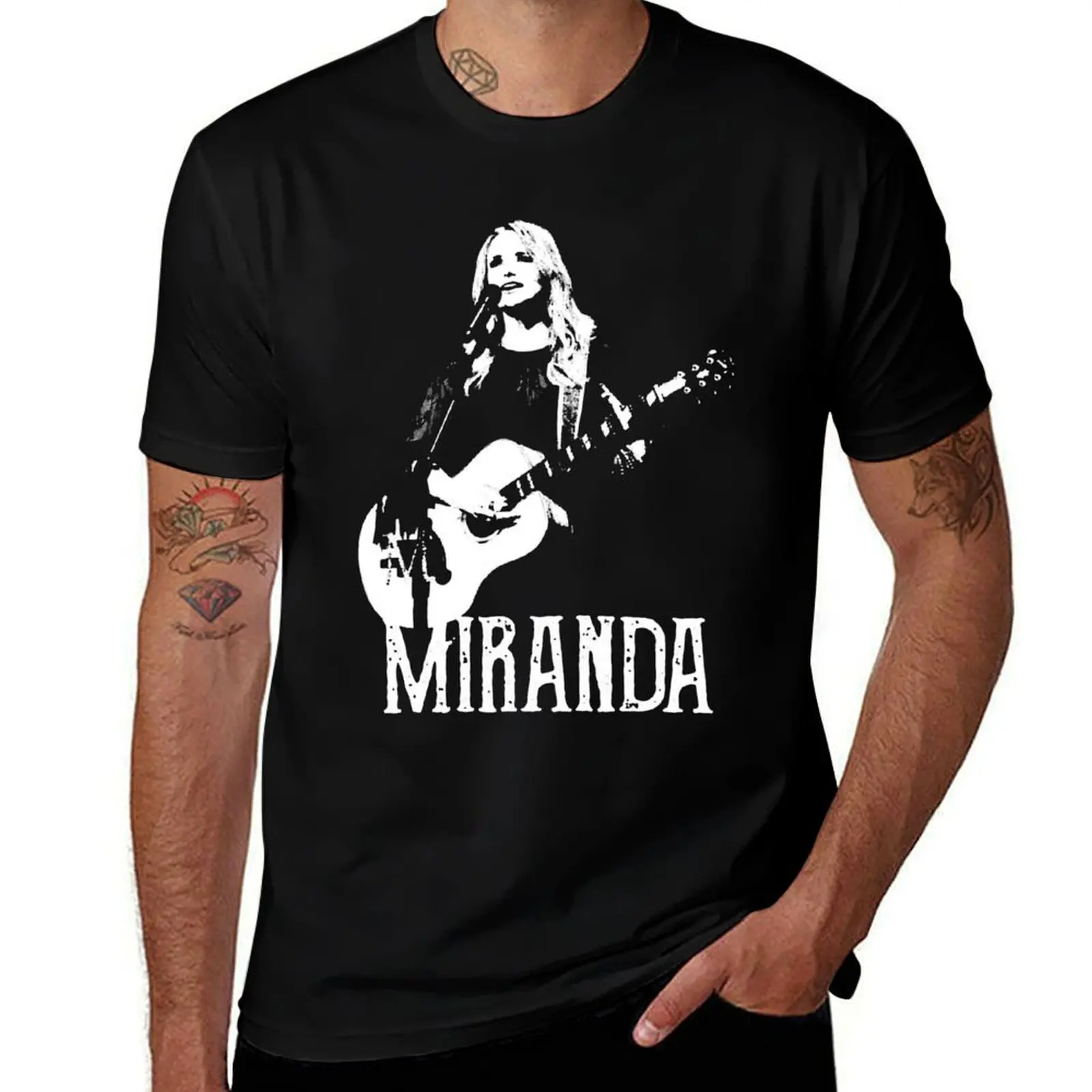 

Miranda The White Stencil T-Shirt anime t shirts for man funny t shirts cotton T-shirt