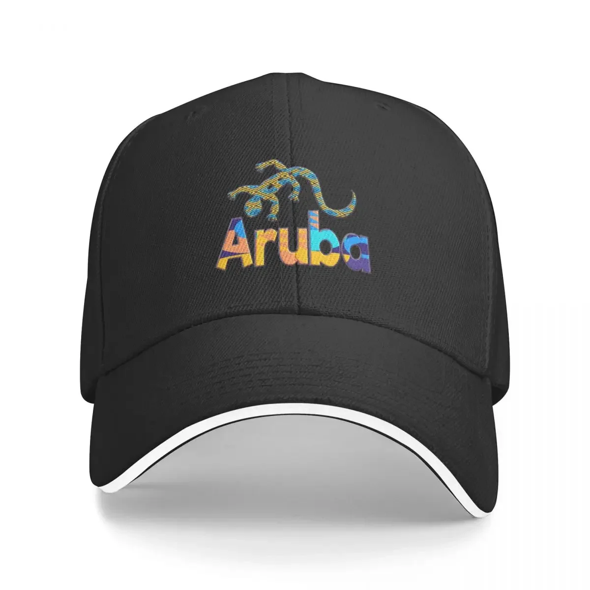 

ARUBA - ONE HAPPY ISLAND - LIZARD PARADISE Baseball Cap Anime Snap Back Hat Trucker Hat funny hat Men Women's